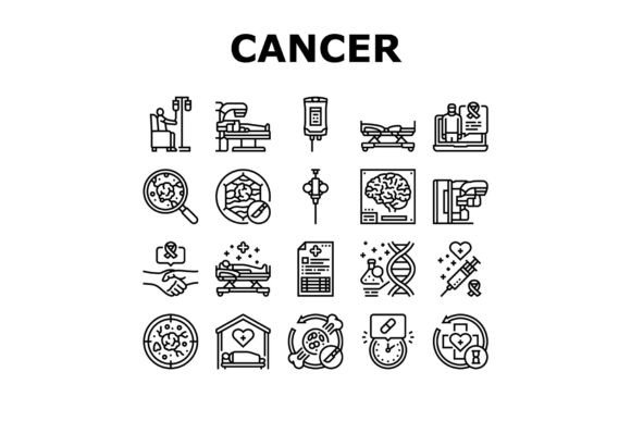 Download Cancer Treatment Chemotherapy Icons Set - Chemotherapy Collection
