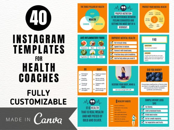 Download Health and Wellness Instagram Templates - Templates Collection