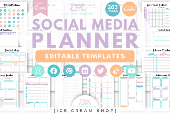 Download Social Media Planner Canva Templates - Templates Collection