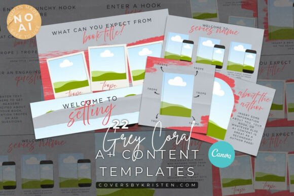 Download Grey a+ Content Author Canva Templates - Templates Collection