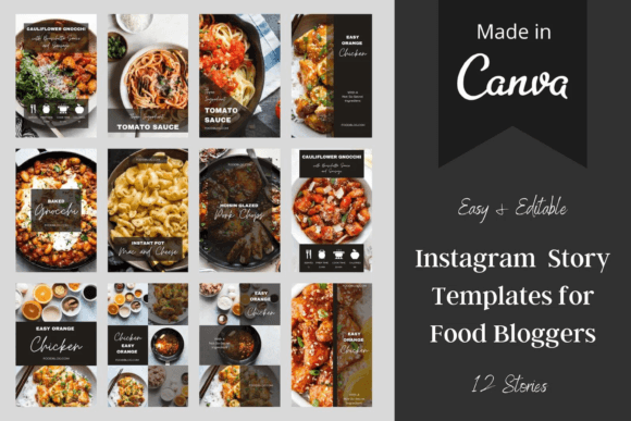 Download Food Instagram Story Templates Canva - Templates Collection