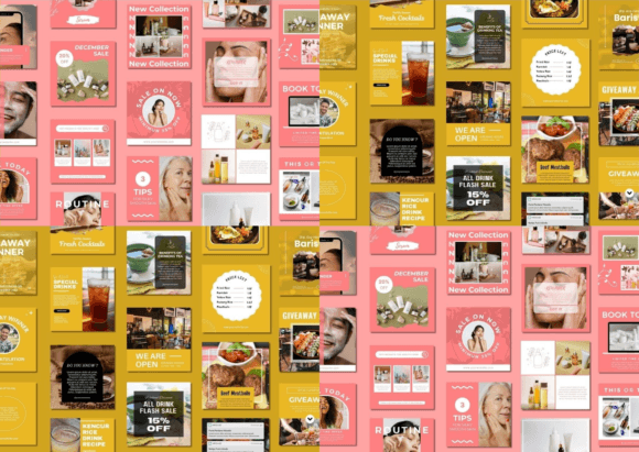 Download 120 Social Media Canva Templates Bundle - Templates Collection