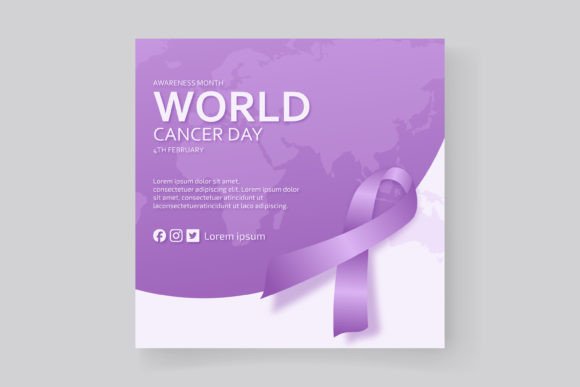 Download World Cancer Day Flat Design Background - Premium Bundle