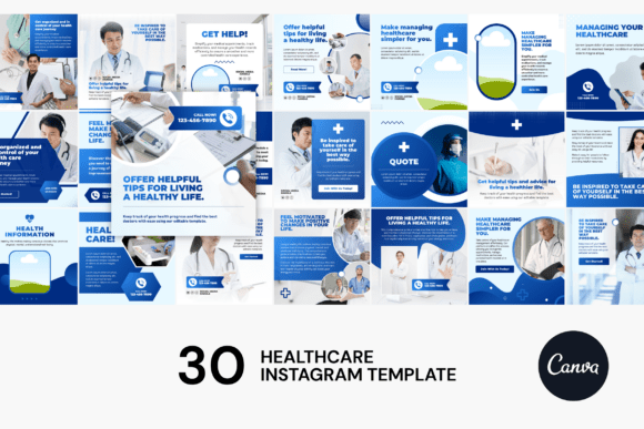 Download Healthcare Instagram Canva Templates - Templates Collection