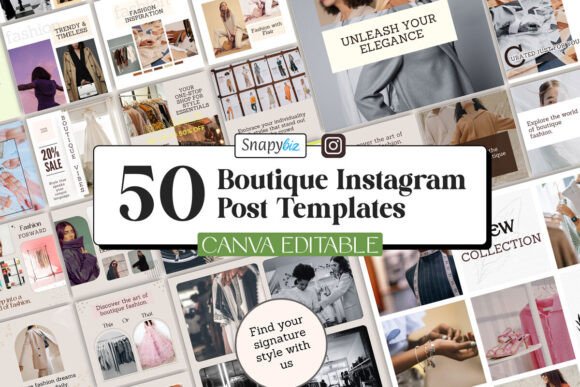 Download Boutique Fashion IG Canva Templates - Templates Collection