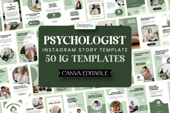 Download Psychologist IG Canva Story Templates - Templates Collection