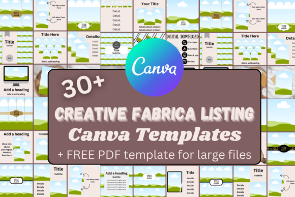 Download Creativefabrica Listing Canva Templates - Templates Collection