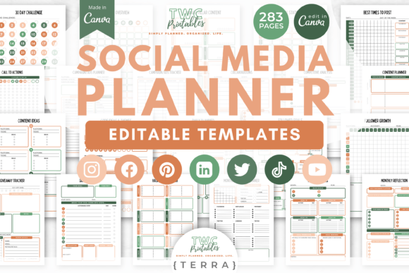 Download Social Media Planner Canva Templates - Templates Collection