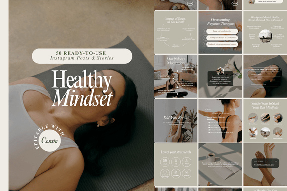 Download Healthy Mindset Instagram Templates - Templates Collection