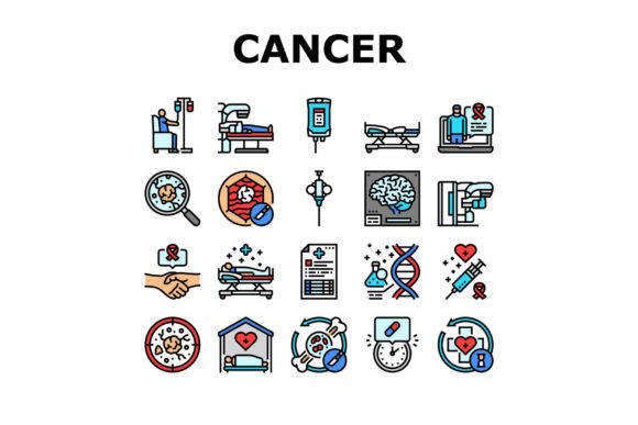 Download Cancer Treatment Chemotherapy Icons Set - Chemotherapy Collection