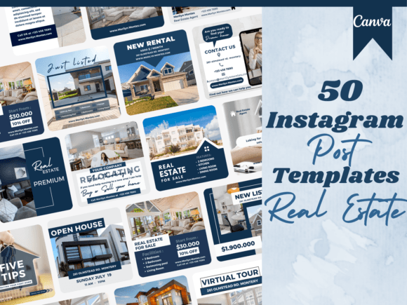 Download 50 Real Estate Instagram Posts Templates - Templates Collection