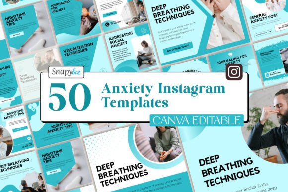 Download Anxiety Instagram Canva Templates - Templates Collection