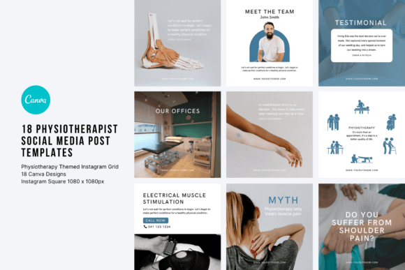 Download Physiotherapy Social Media Templates - Templates Collection